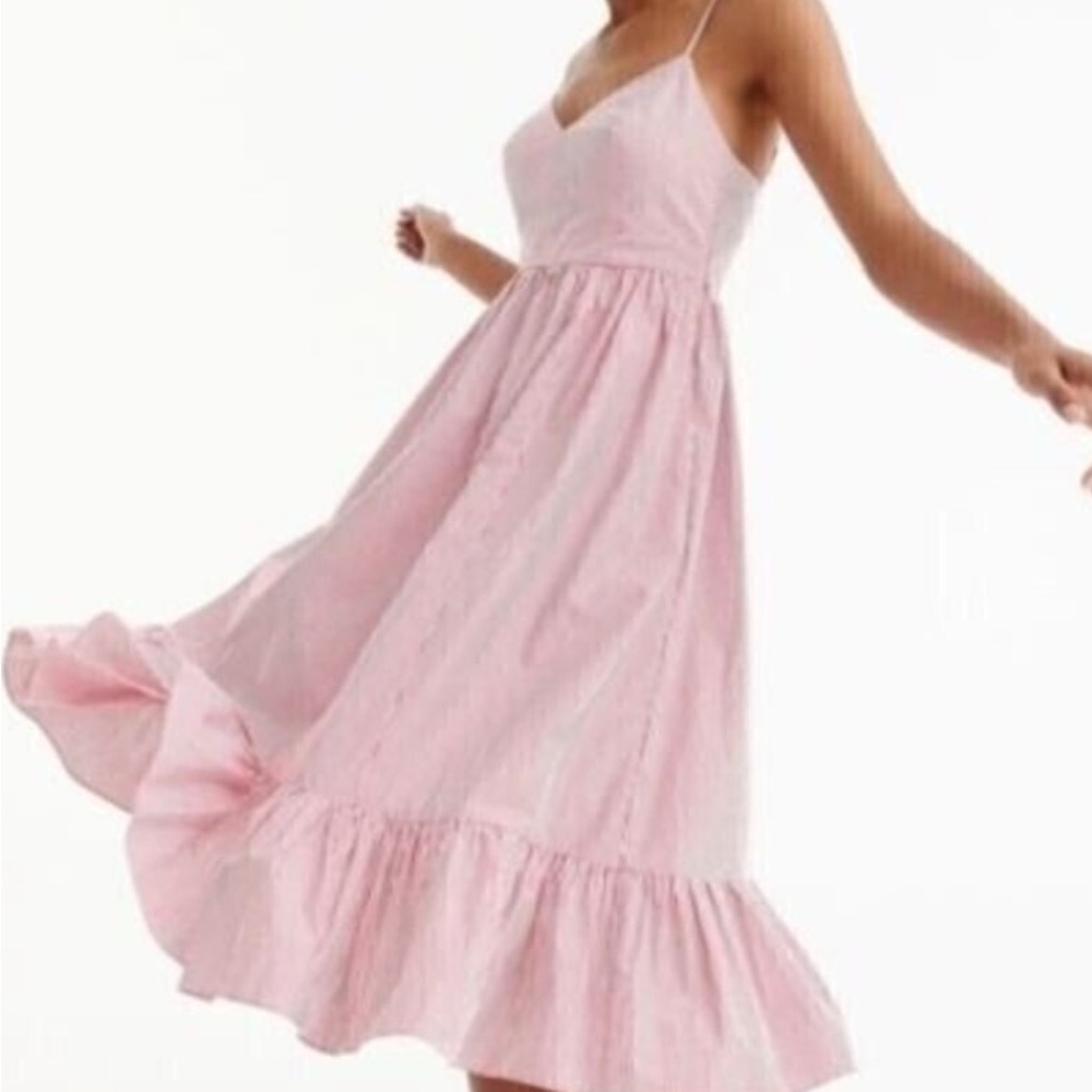 J. Crew Drapey Spaghetti Strap Midi Dress size 00